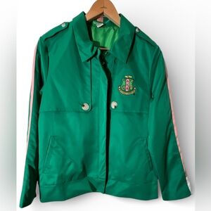 AKA Green Women's Jacket with Embroidered Crest